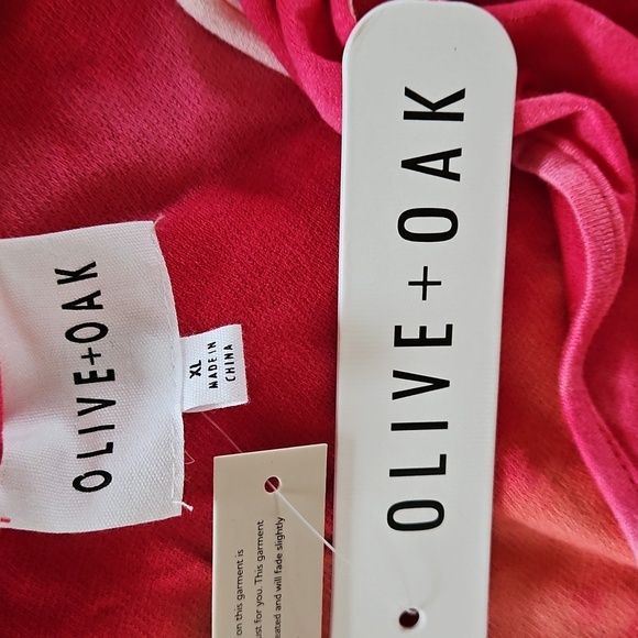 Olive & Oak Pink and Orange Tie-Dye Sleeveless Maxi Dress, Sz XL, NWT! - Picture 6 of 9
